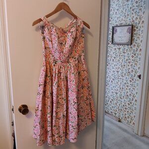 VINTAGE Bernie Dexter Floral Dress, M,